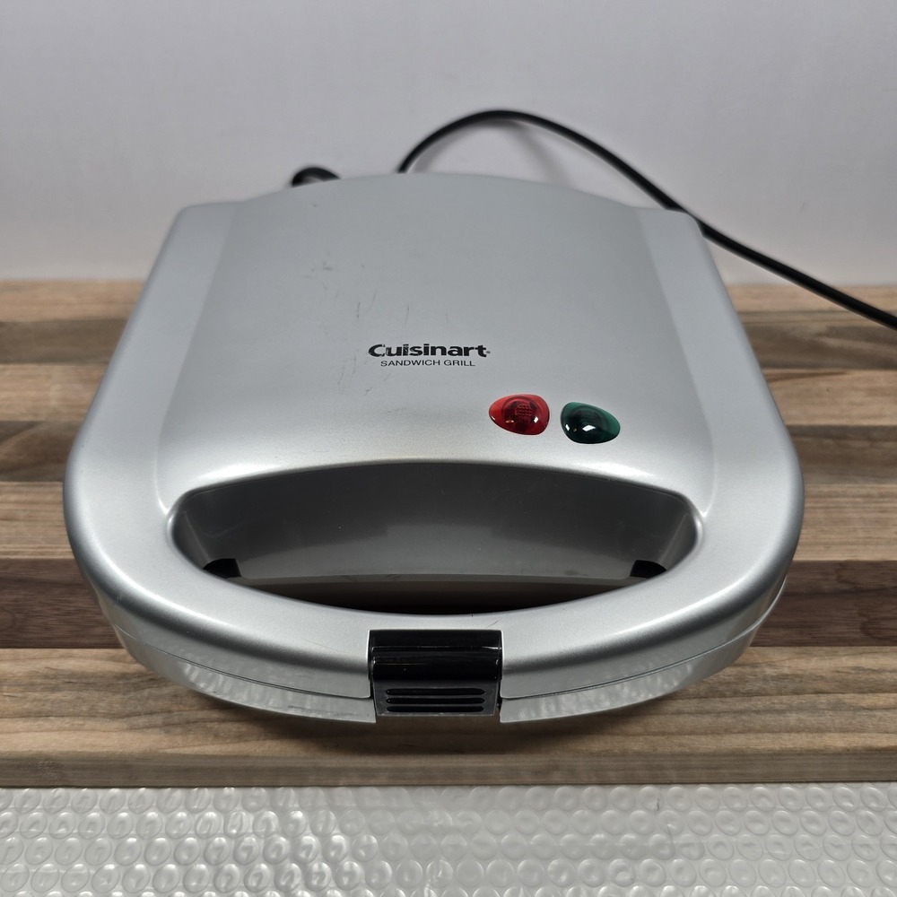 Cuisinart Silver Sandwich Grill Maker Model WM-SW2
